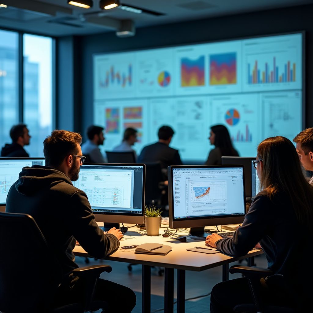 Equipo de consultoría en acción